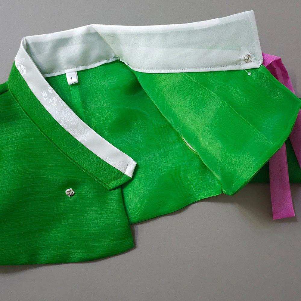Taeri Green Yellow Girl Hanbok (1-8YR) - Native Korean