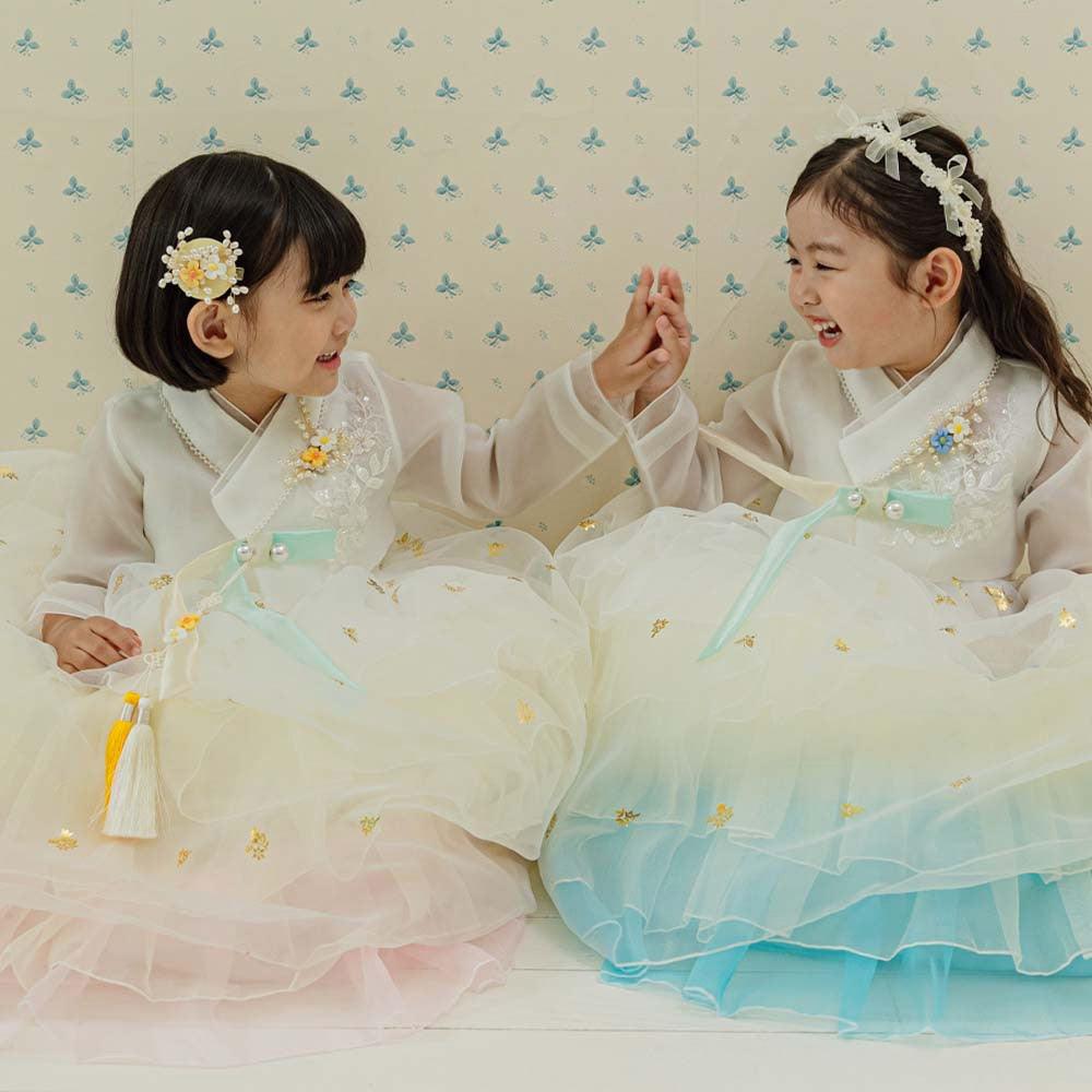 Tami Maxi Dress Girl Hanbok (1-10YR) - Native Korean