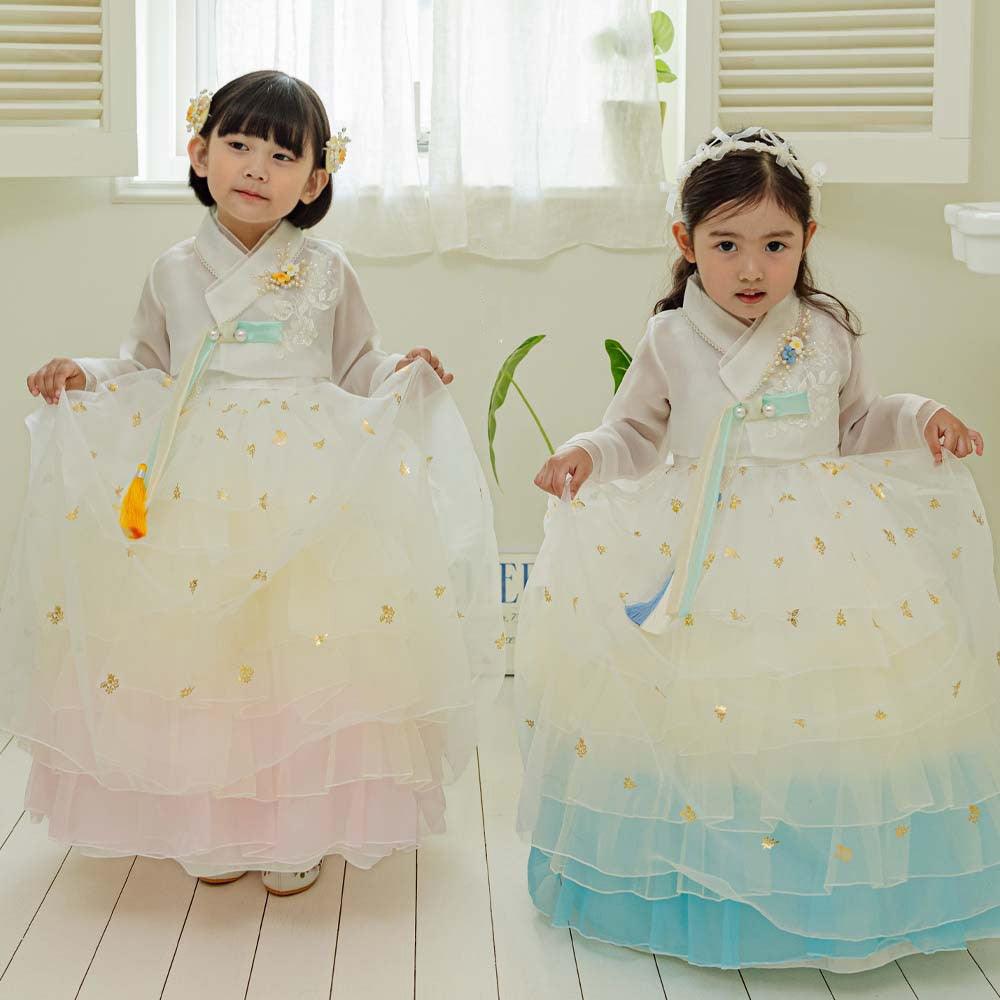 Tami Maxi Dress Girl Hanbok (1-10YR) - Native Korean