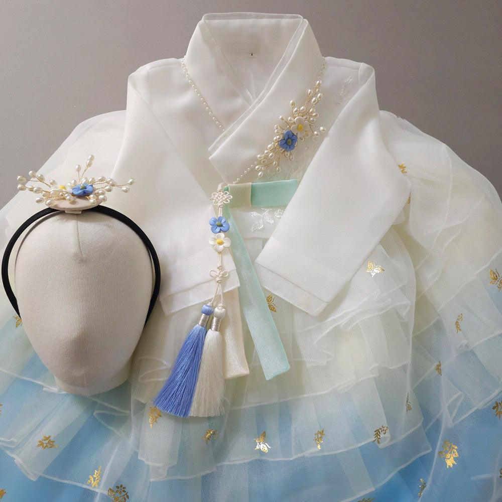 Tami Maxi Dress Girl Hanbok (1-10YR) - Native Korean