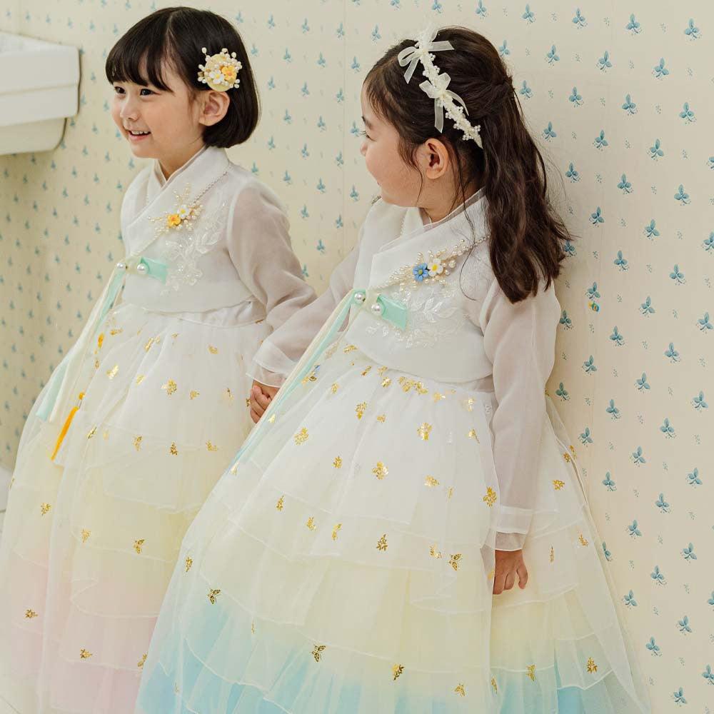 Tami Maxi Dress Girl Hanbok (1-10YR) - Native Korean