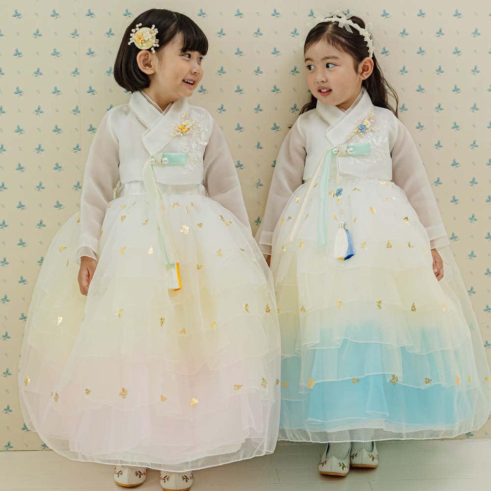 Tami Maxi Dress Girl Hanbok (1-10YR) - Native Korean