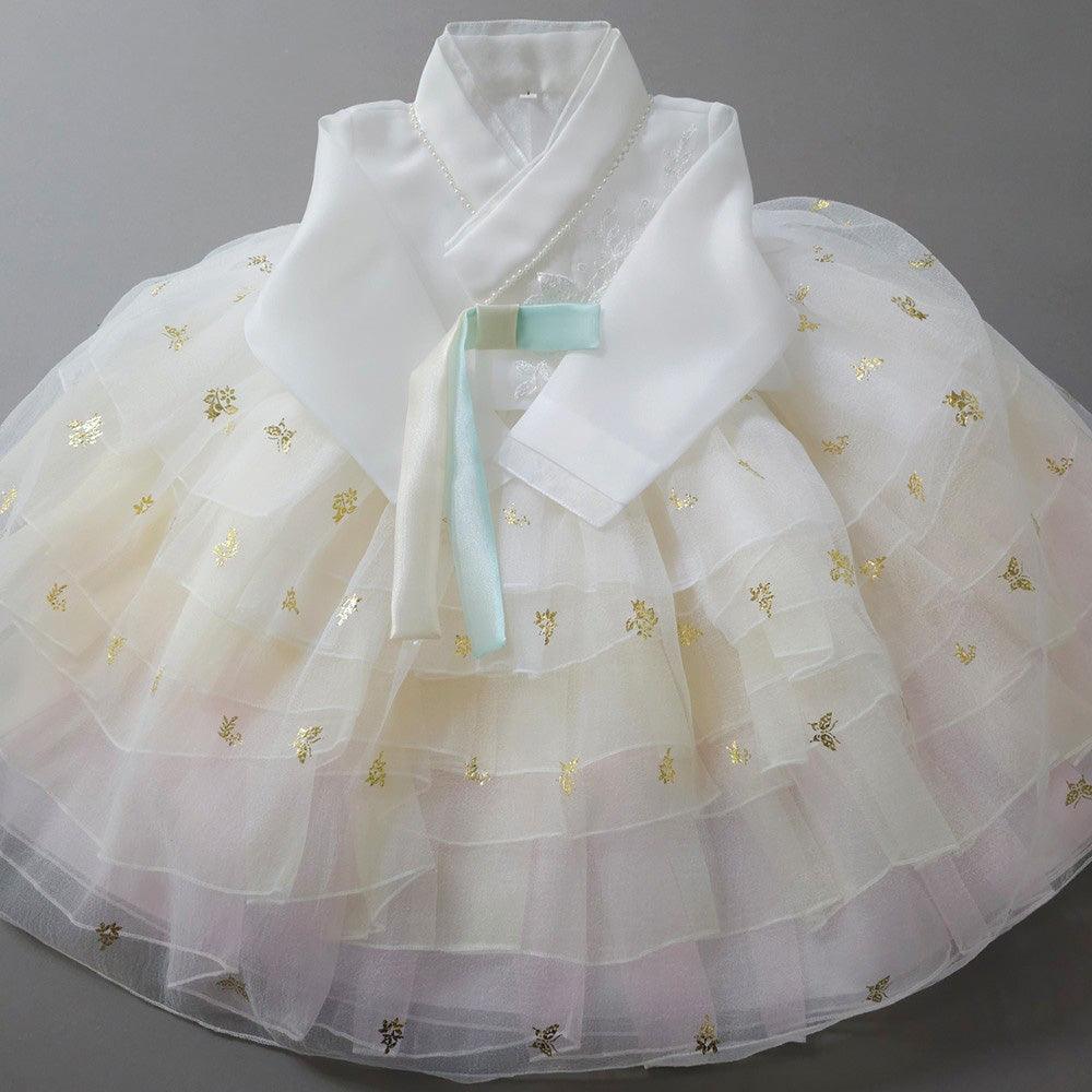 Tami Maxi Dress Girl Hanbok (1-10YR) - Native Korean