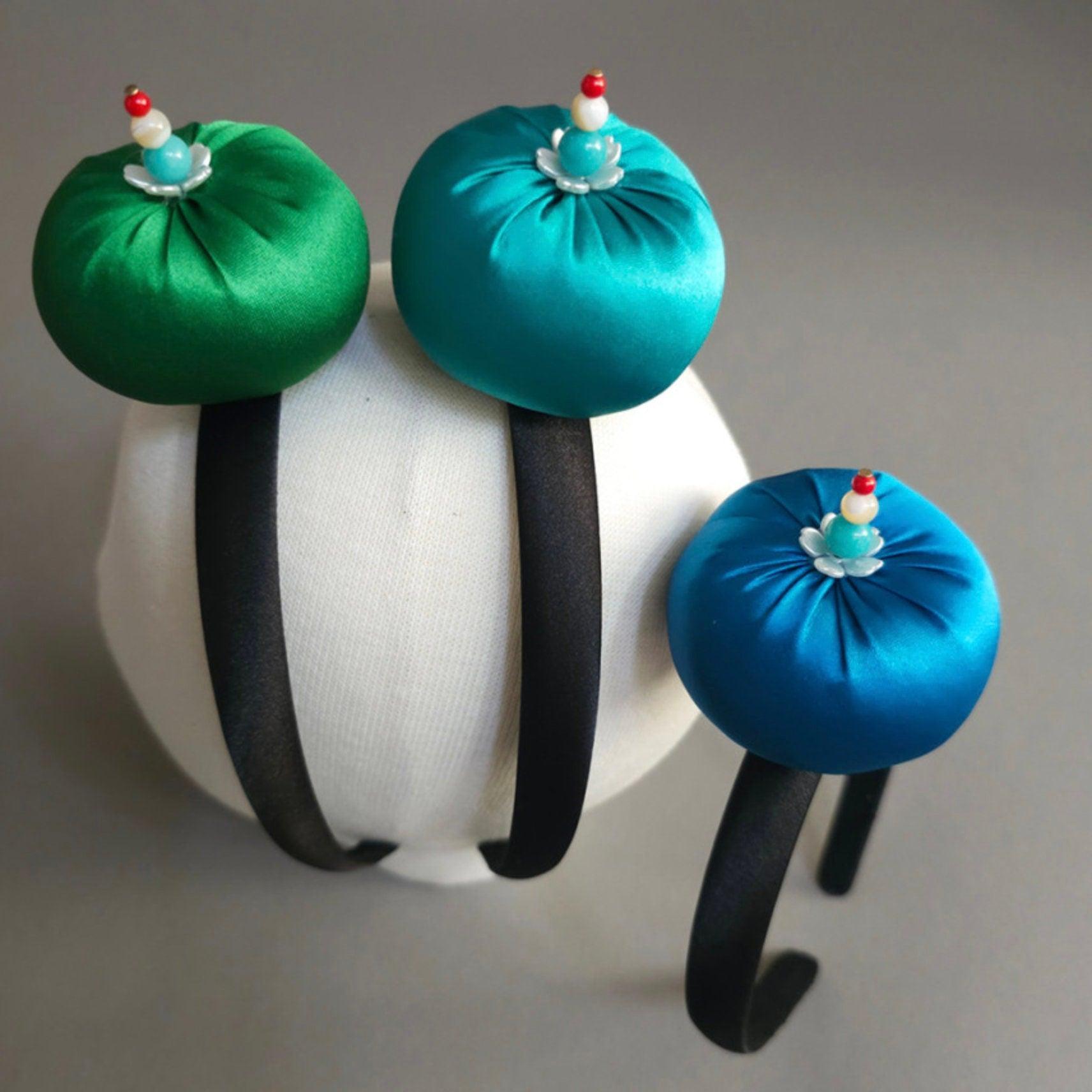 Vibrant Jade Cushion Headband - Native Korean
