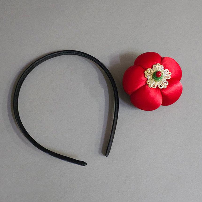 Vivid Pumpkin Headband - Native Korean