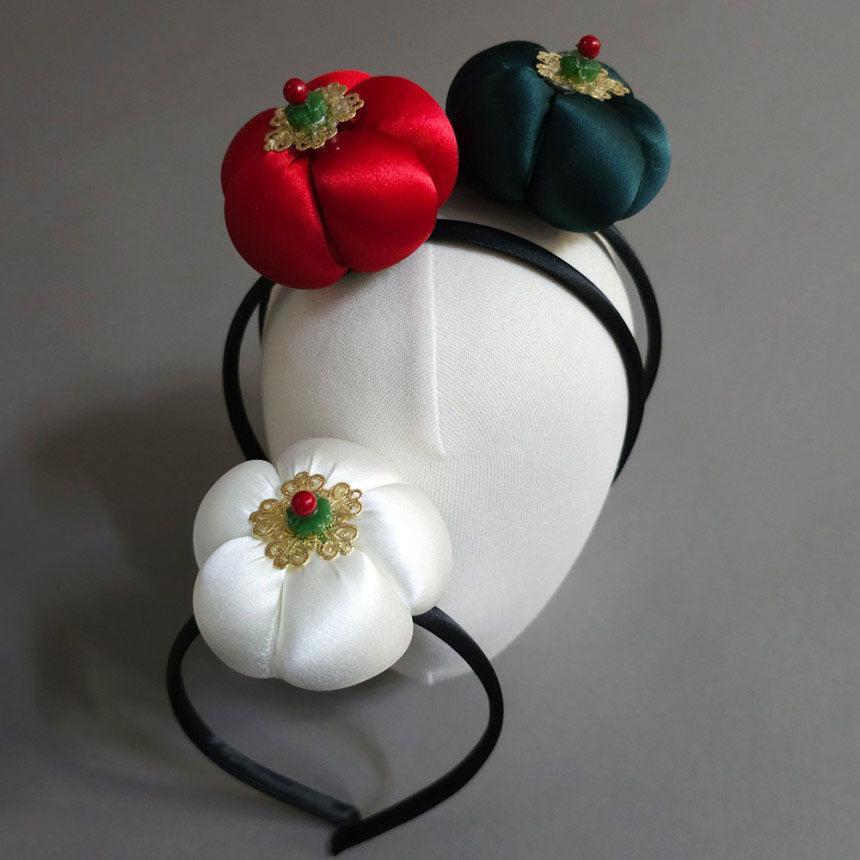 Vivid Pumpkin Headband - Native Korean