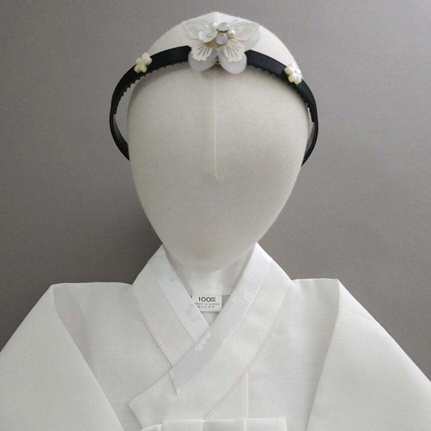 White Butterfly Headband - Native Korean