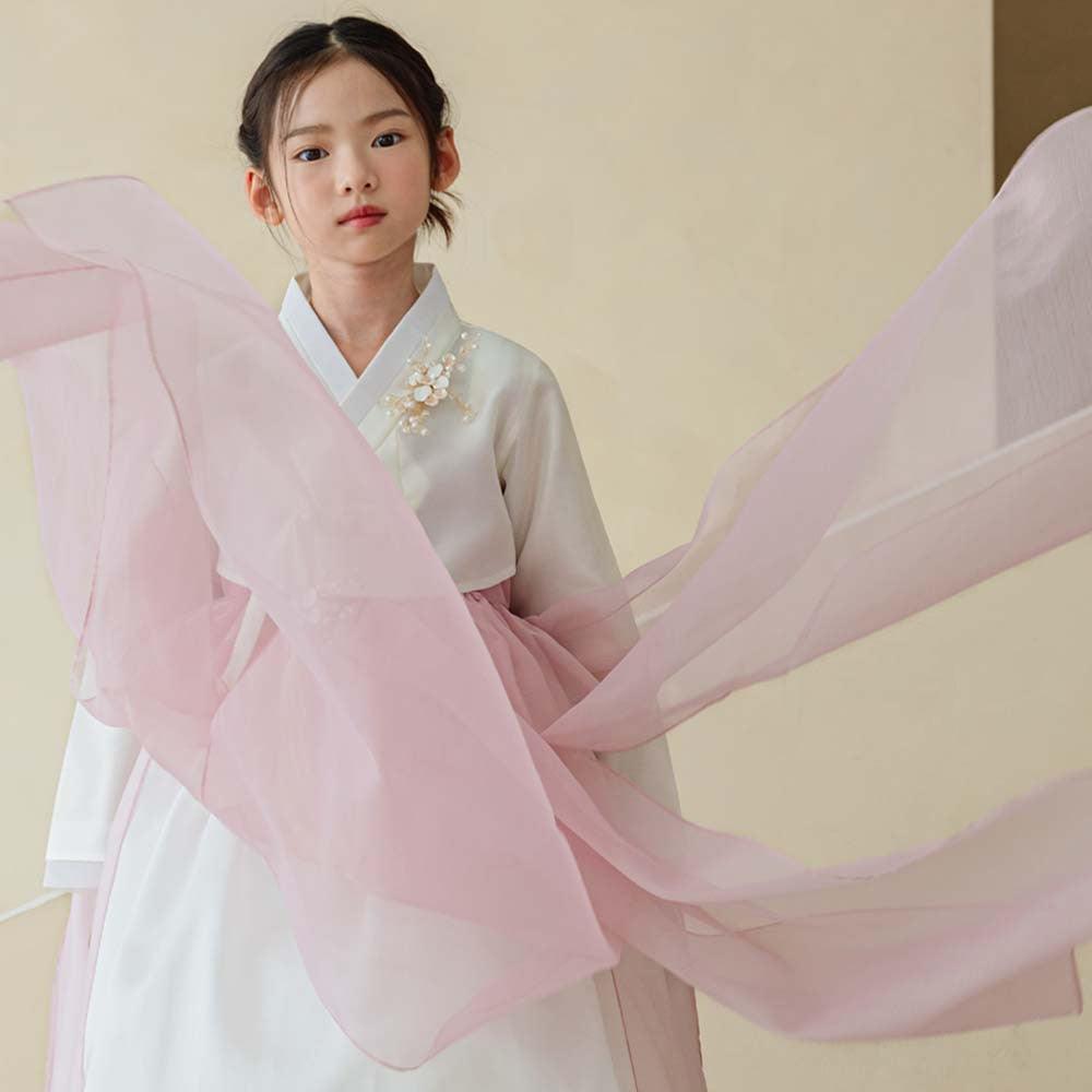Youl Flared Indie Pink Girl Hanbok (100D-15YR) - Native Korean