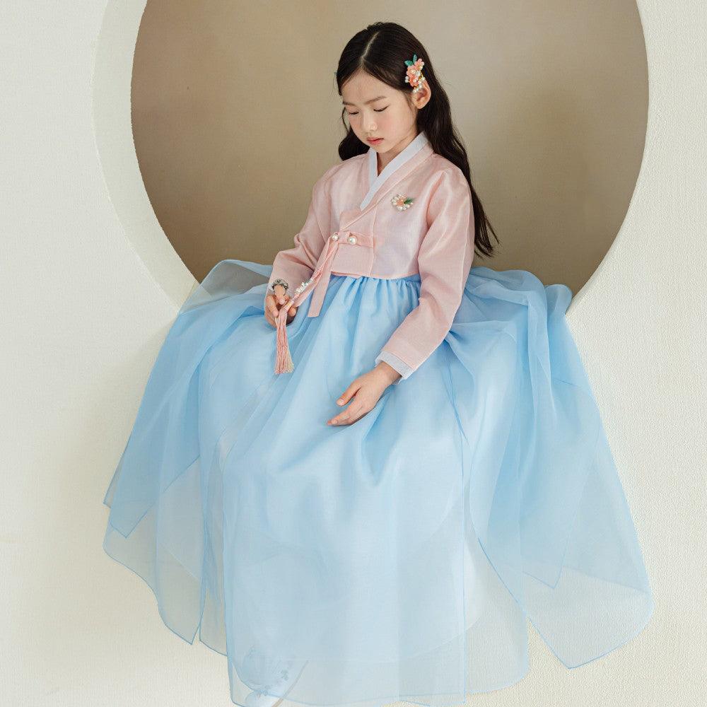 Youl Flared Sky Girl Hanbok (100D-15YR) - Native Korean
