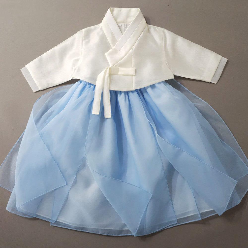 Youl Flared Sky Girl Hanbok (100D-15YR) - Native Korean