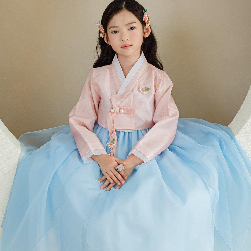 Youl Flared Sky Girl Hanbok (100D-15YR) - Native Korean