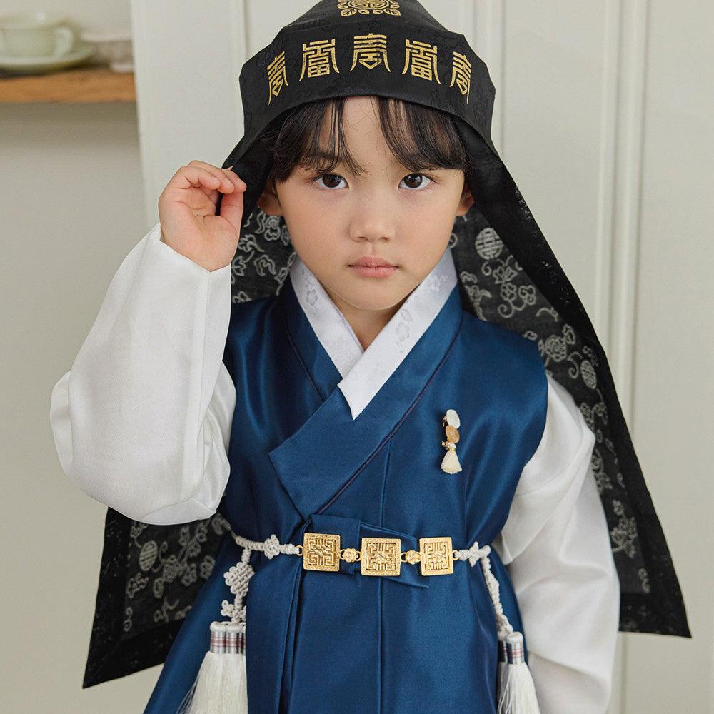 Yuhan Navy Ivory Boy Hanbok (100D-15YR) - Native Korean