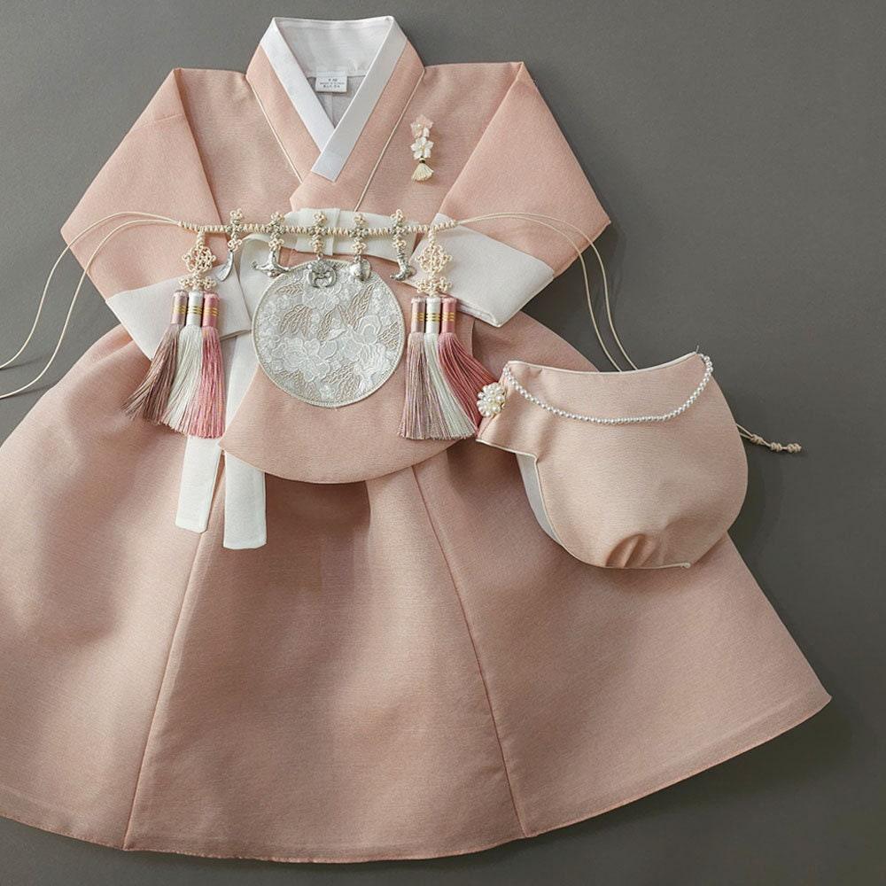 Yujin Coral Dangui-8 Color Skirt Girl Hanbok (100D-15YR) - Native Korean