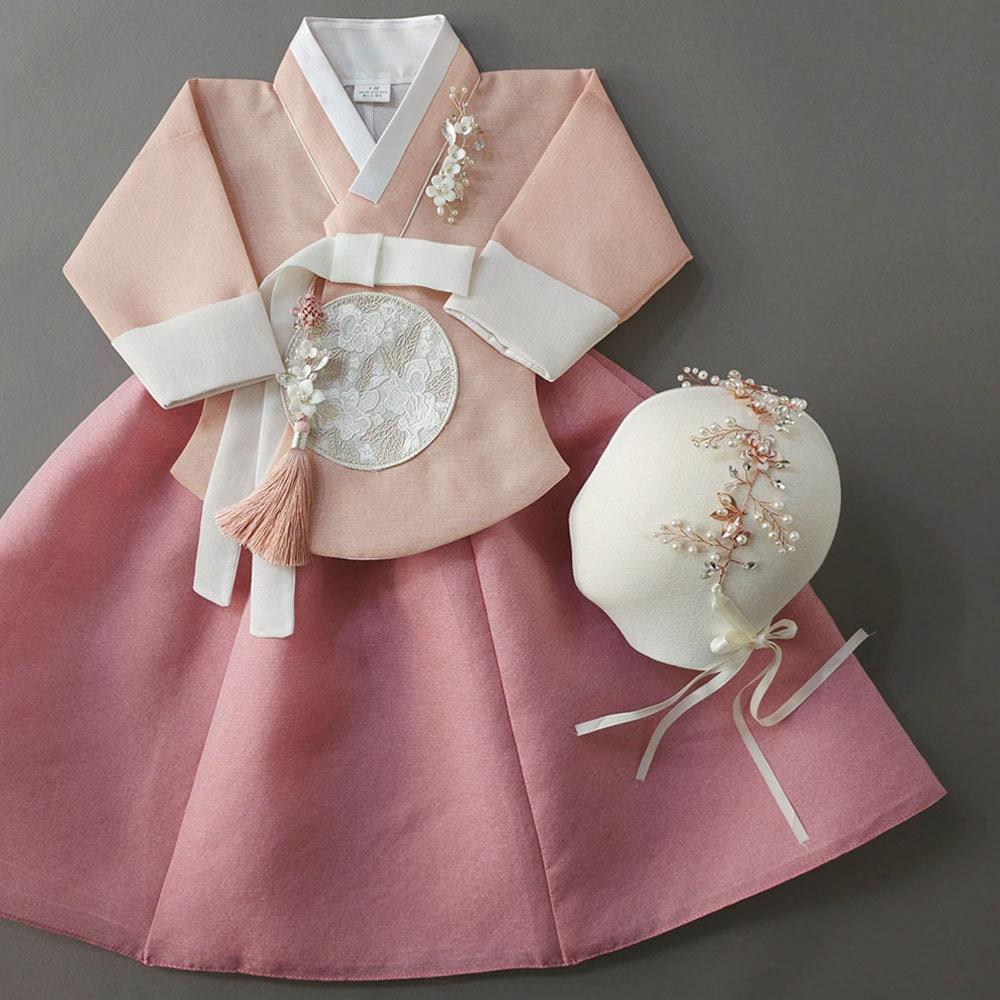 Yujin Coral Dangui-8 Color Skirt Girl Hanbok (100D-15YR) - Native Korean