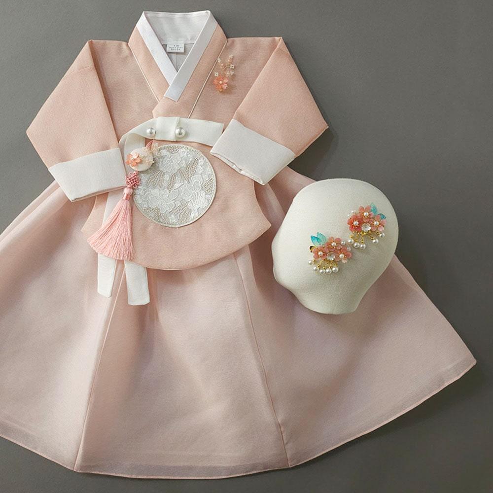 Yujin Coral Dangui-8 Color Skirt Girl Hanbok (100D-15YR) - Native Korean