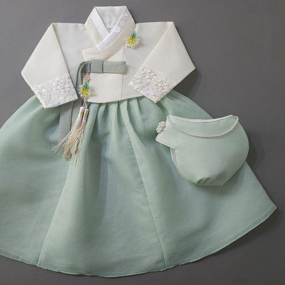 Yujin Mint Skirt-8 Colors Jeogori Girl Hanbok (100D-15YR) - Native Korean