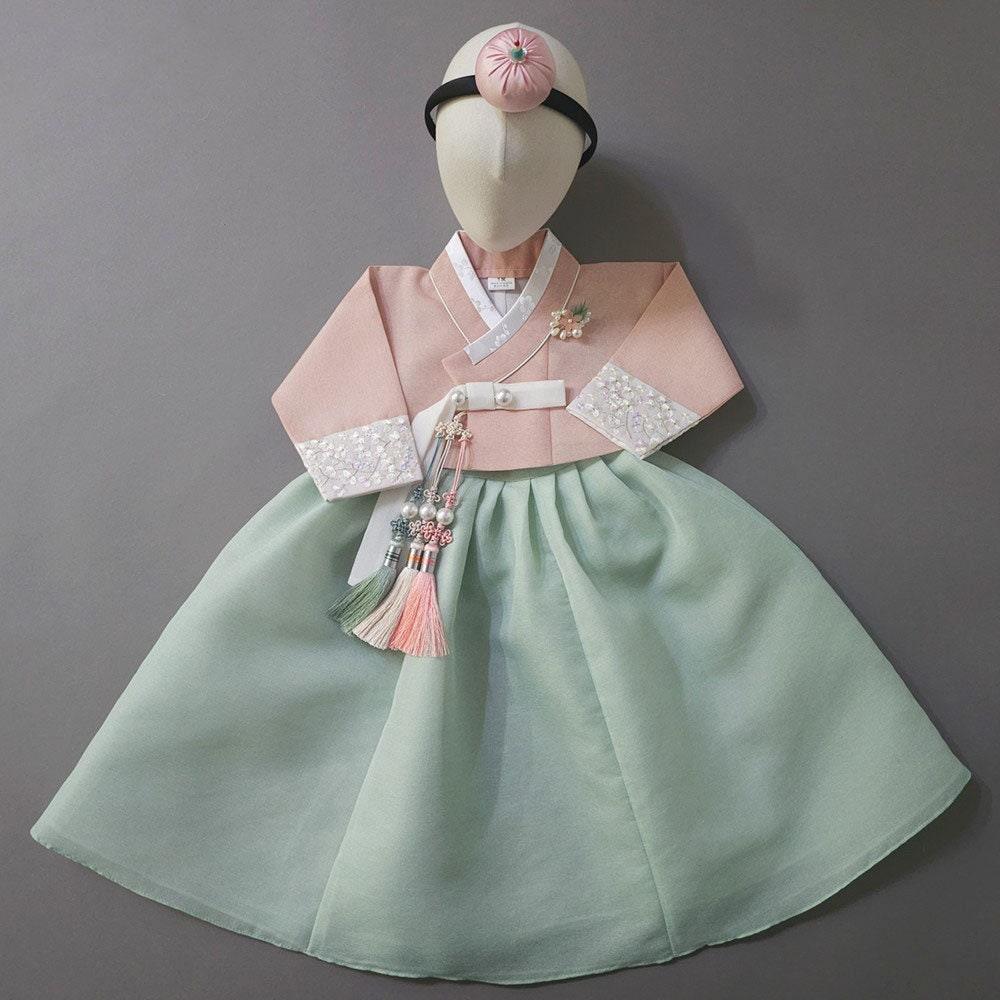 Yujin Mint Skirt-8 Colors Jeogori Girl Hanbok (100D-15YR) - Native Korean