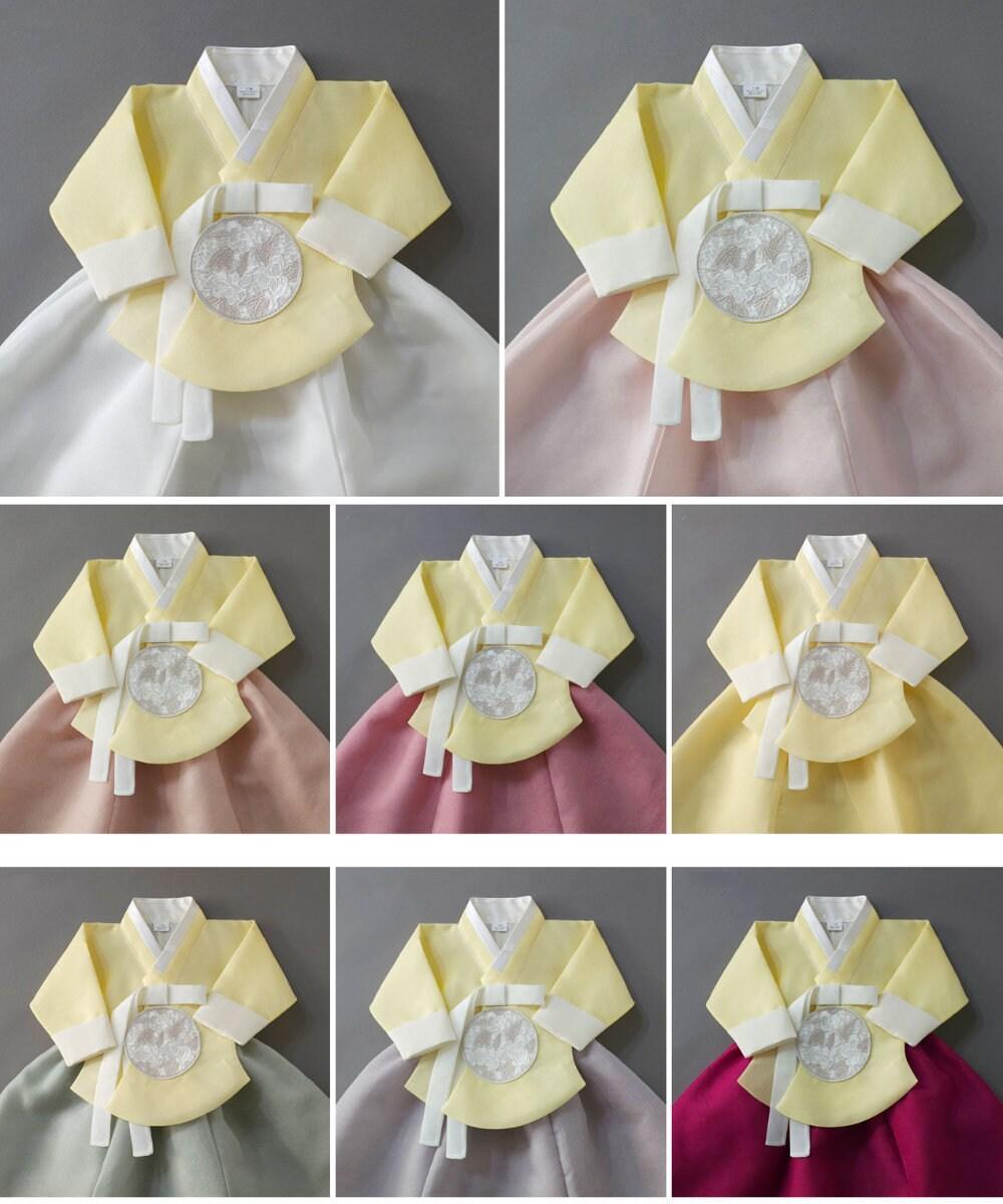 Yujin Yellow Dangui-8 Color Skirt Girl Hanbok (100D-12YR) - Native Korean