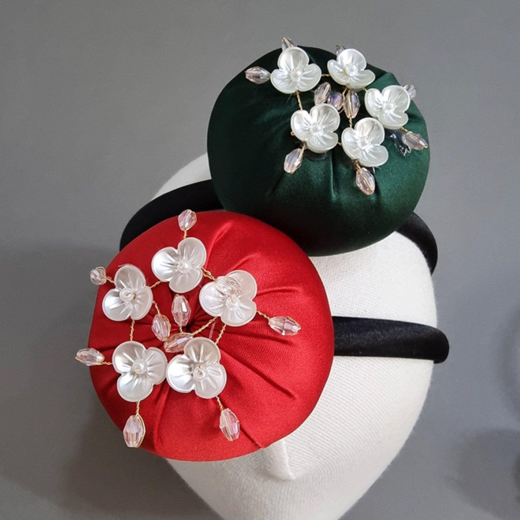 Beads Floral Headband - Native Korean