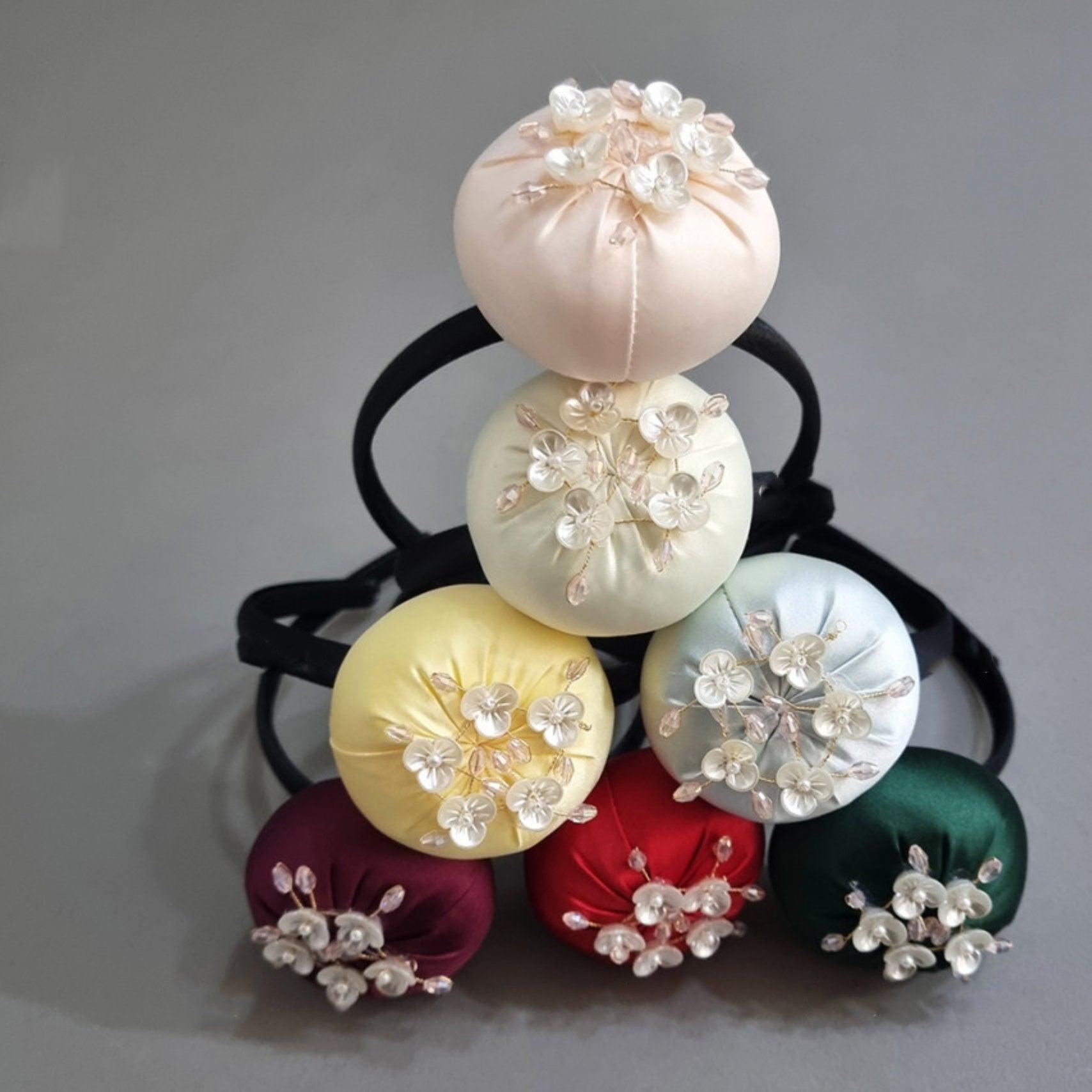 Beads Floral Headband - Native Korean