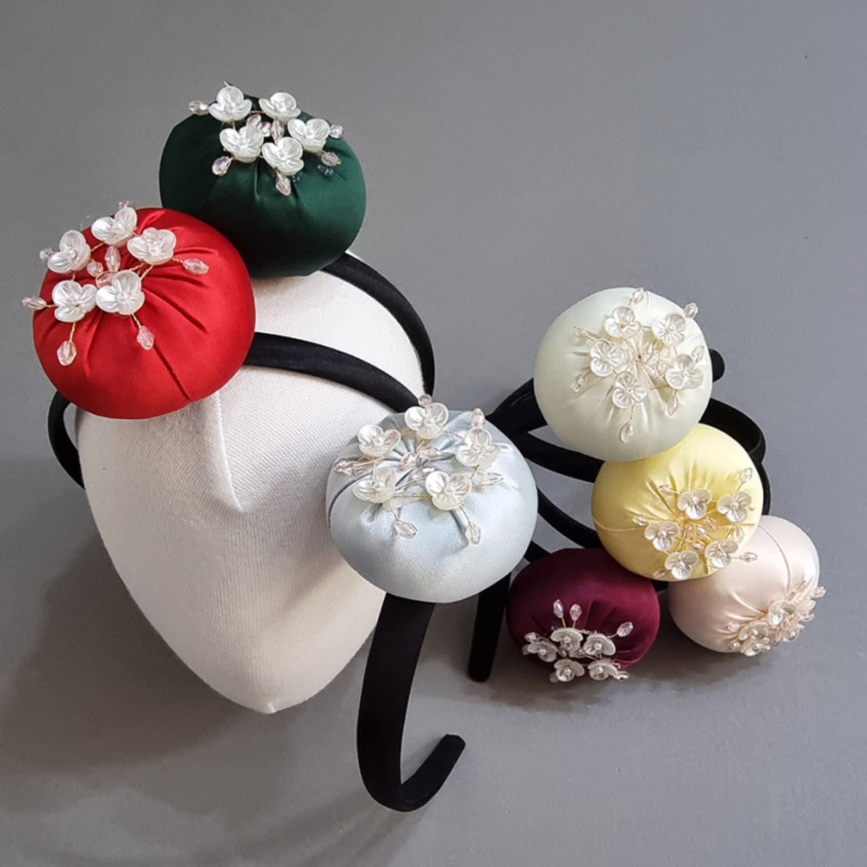 Beads Floral Headband - Native Korean