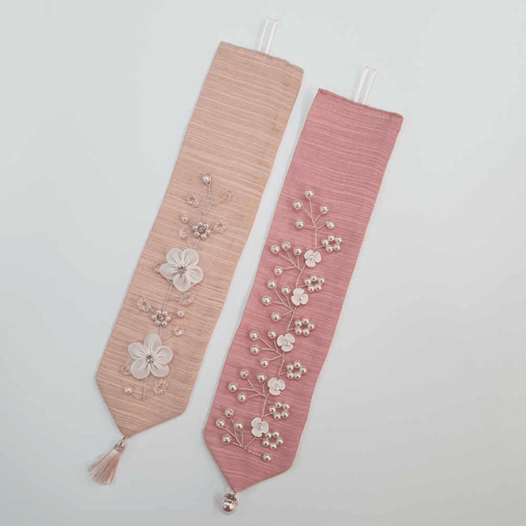 Beads Floral Ribbon - Native Korean