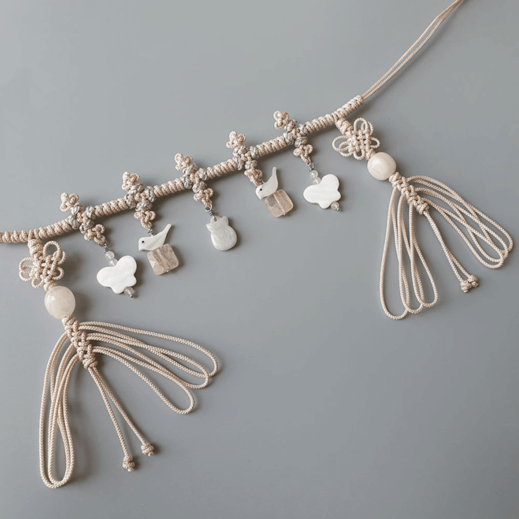 Beige Harmony Jade Belt - Native Korean