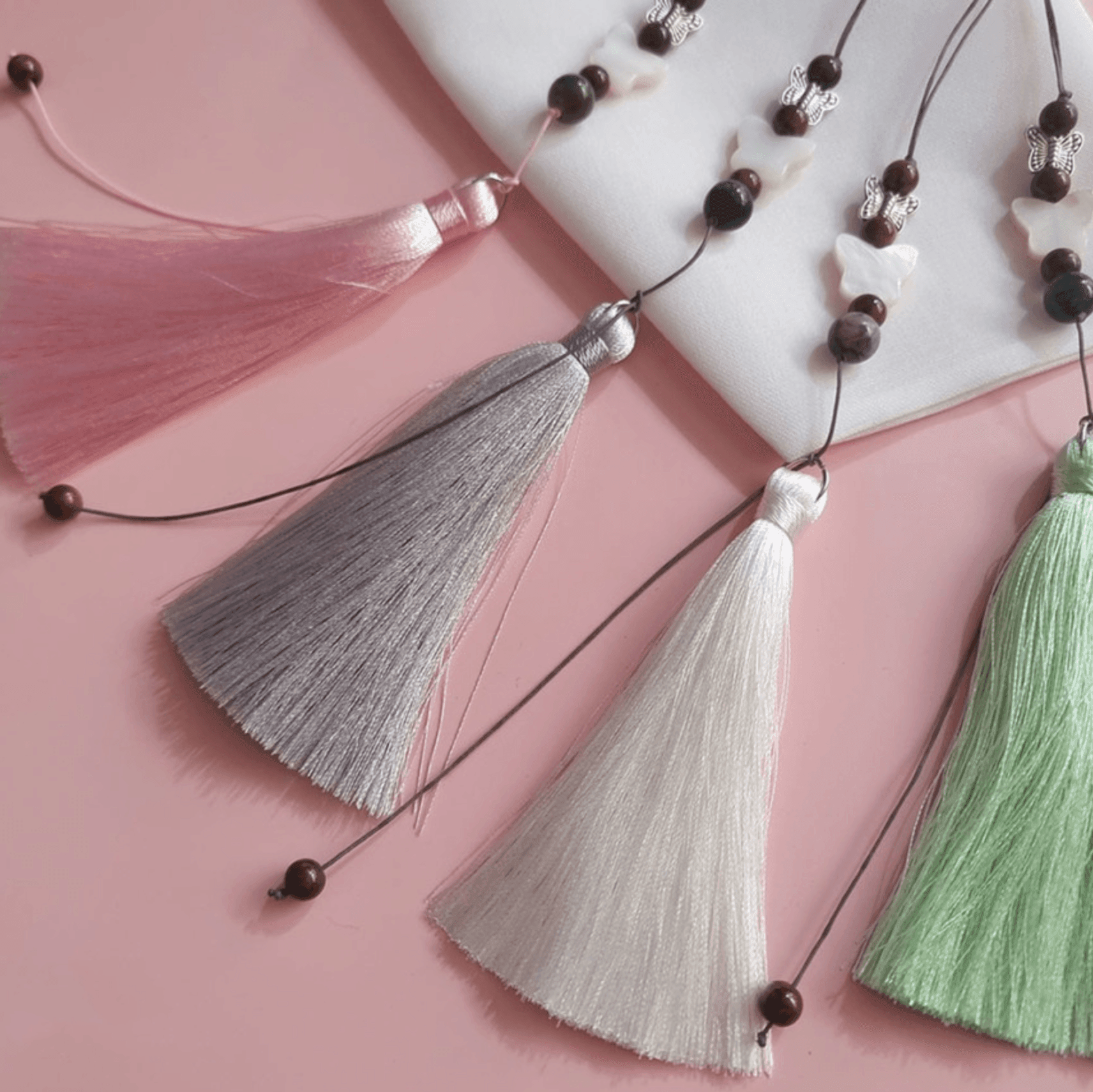 Butterfly Elegance Tassel Norigae - Native Korean