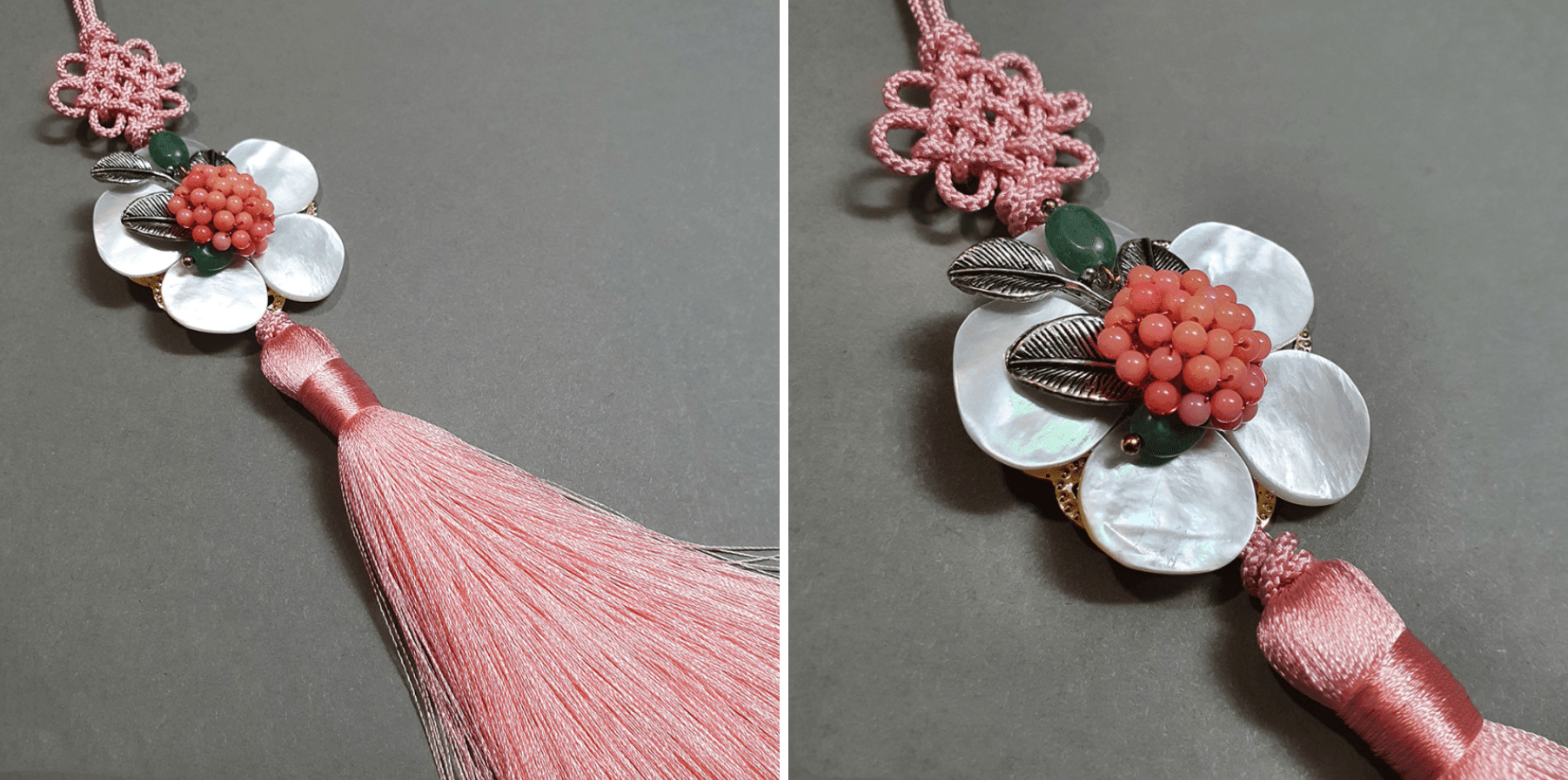 Cherry Tassel Norigae - Native Korean