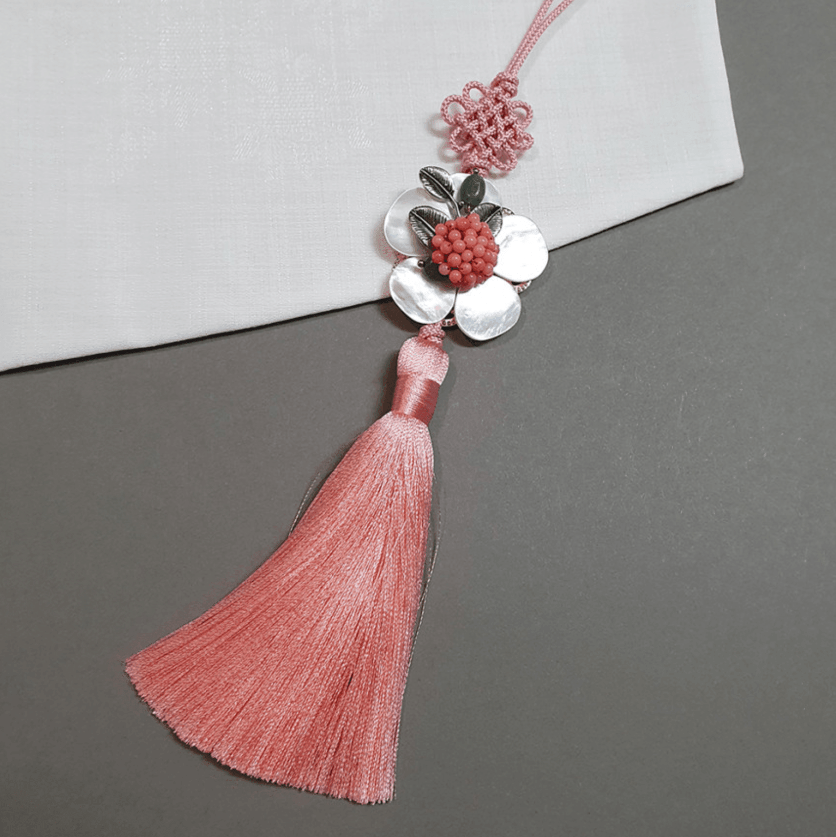 Cherry Tassel Norigae - Native Korean