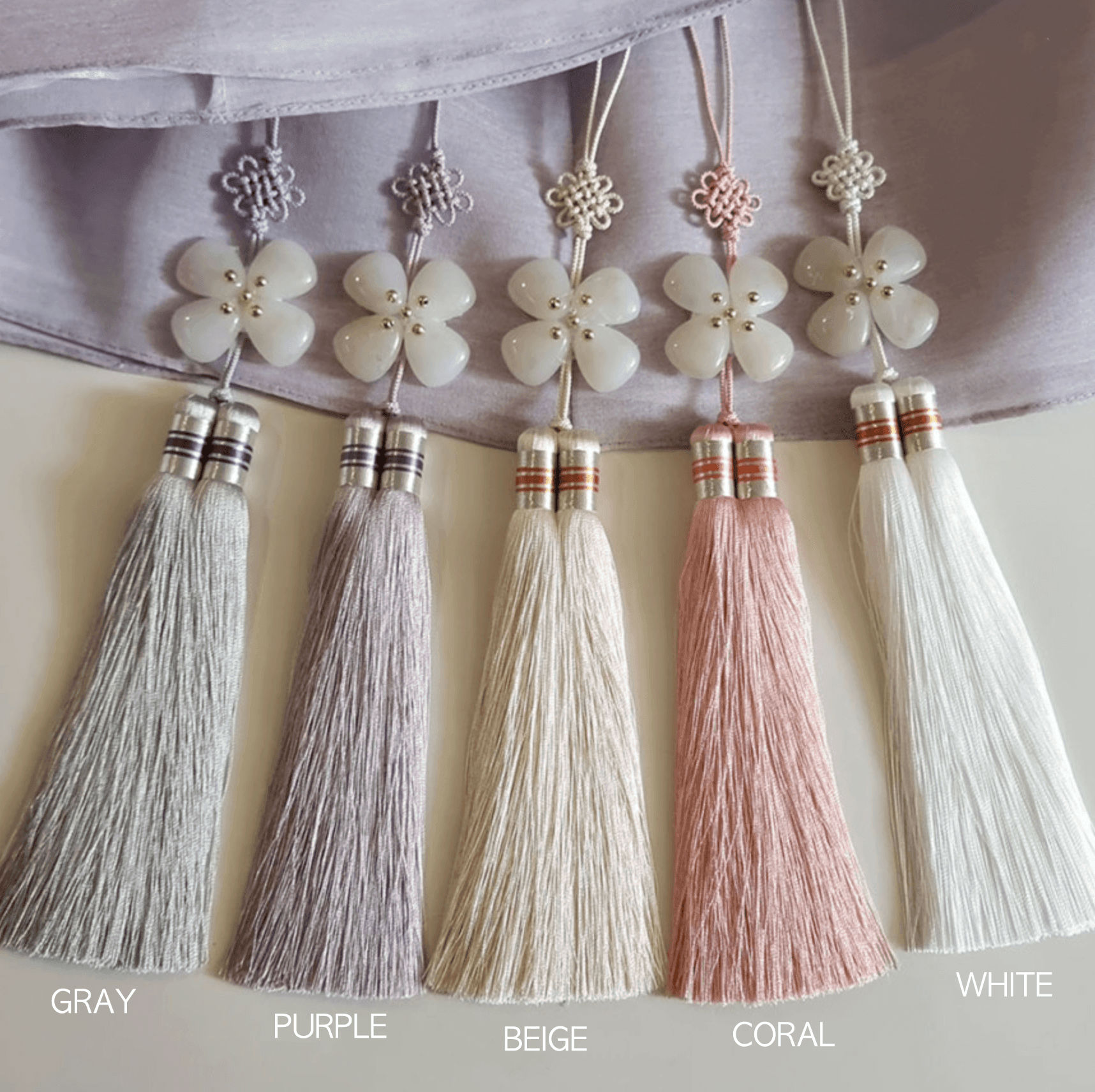 Clover Silk Tassel Norigae - Native Korean