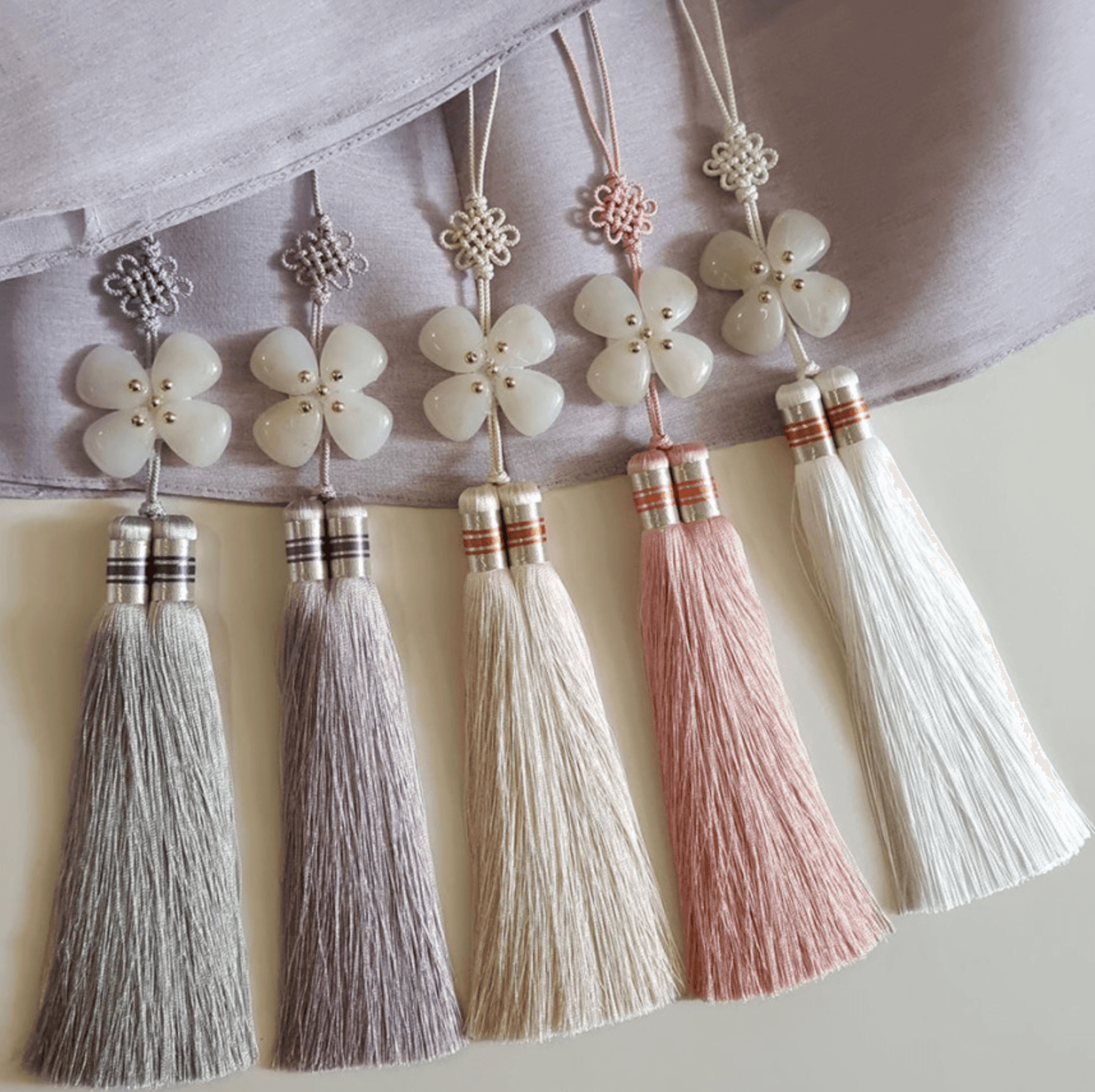 Clover Silk Tassel Norigae - Native Korean