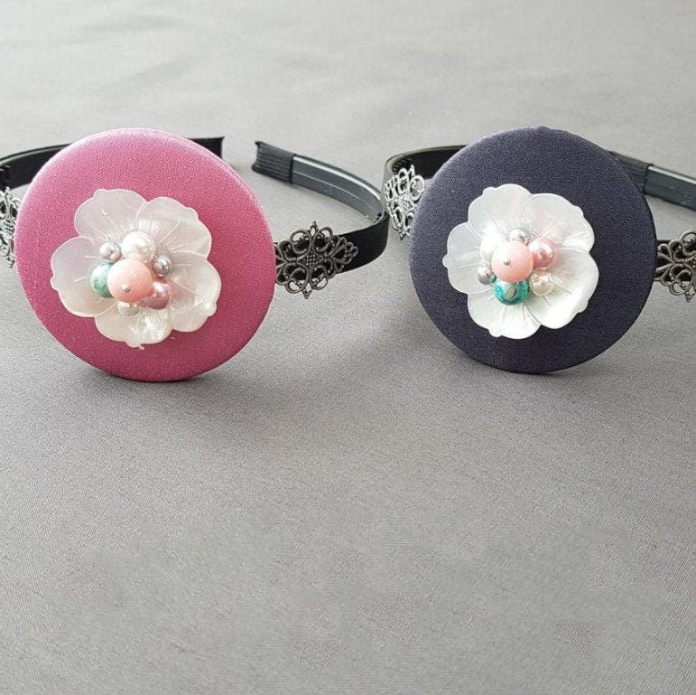 Cotton Floral Headband - Native Korean