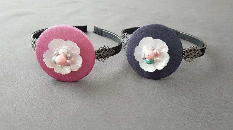 Cotton Floral Headband - Native Korean