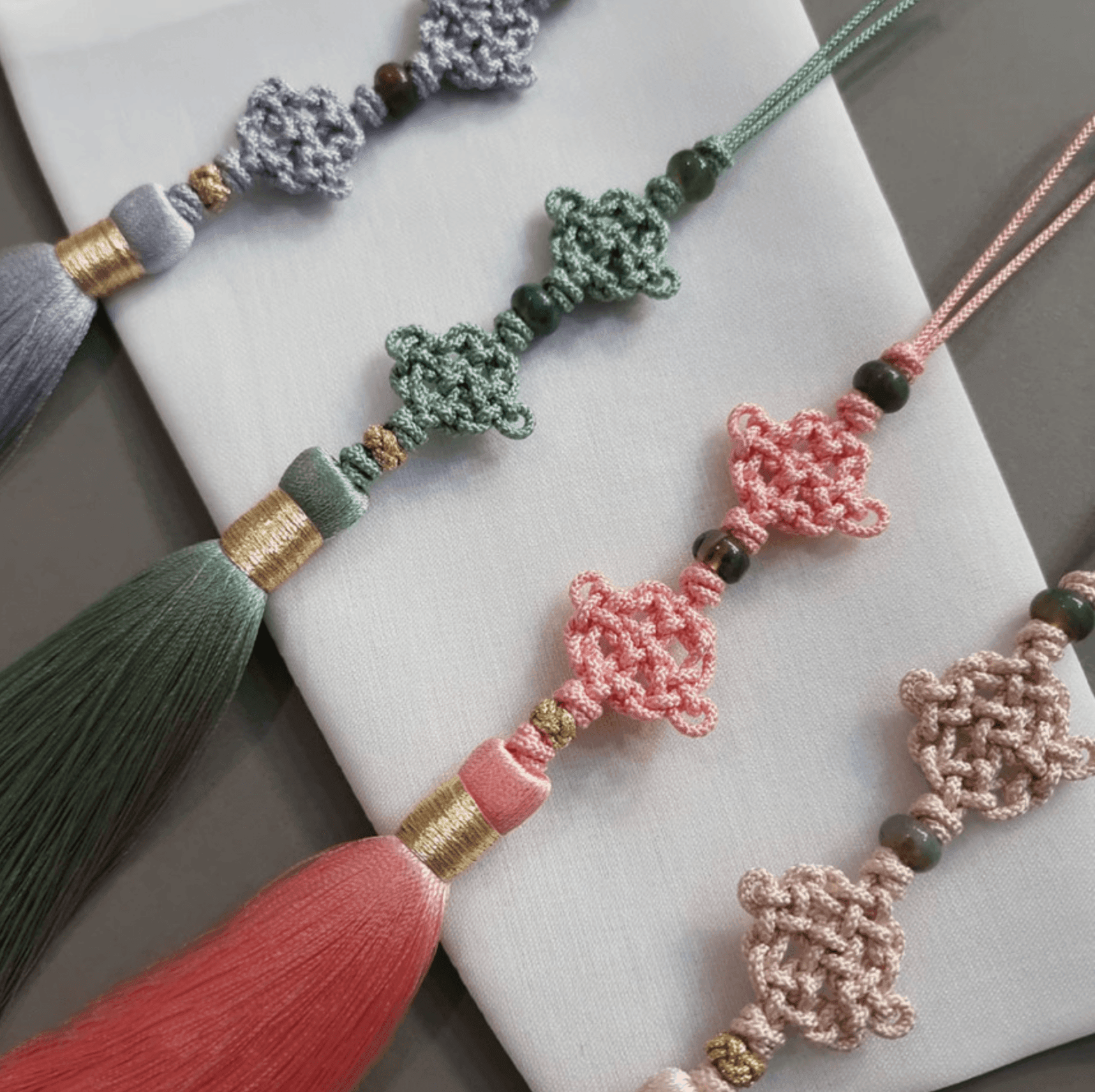 Duo Knot Tassel Norigae - Native Korean