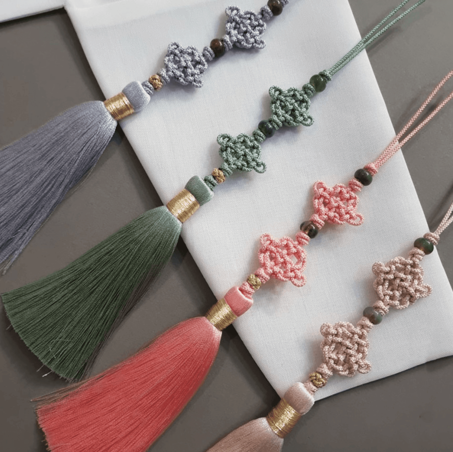Duo Knot Tassel Norigae - Native Korean