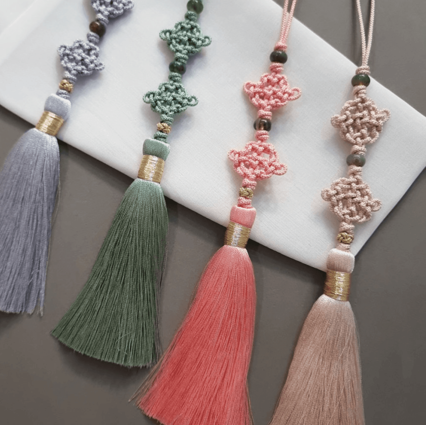 Duo Knot Tassel Norigae - Native Korean