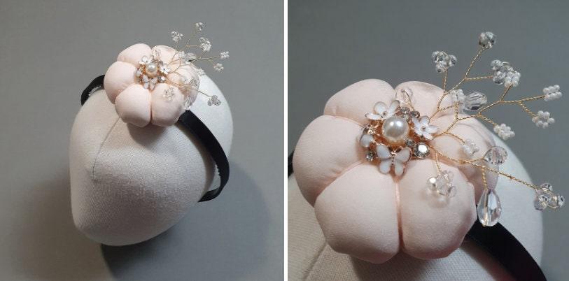 Esthetic Floral Pumpkin Headband - Native Korean