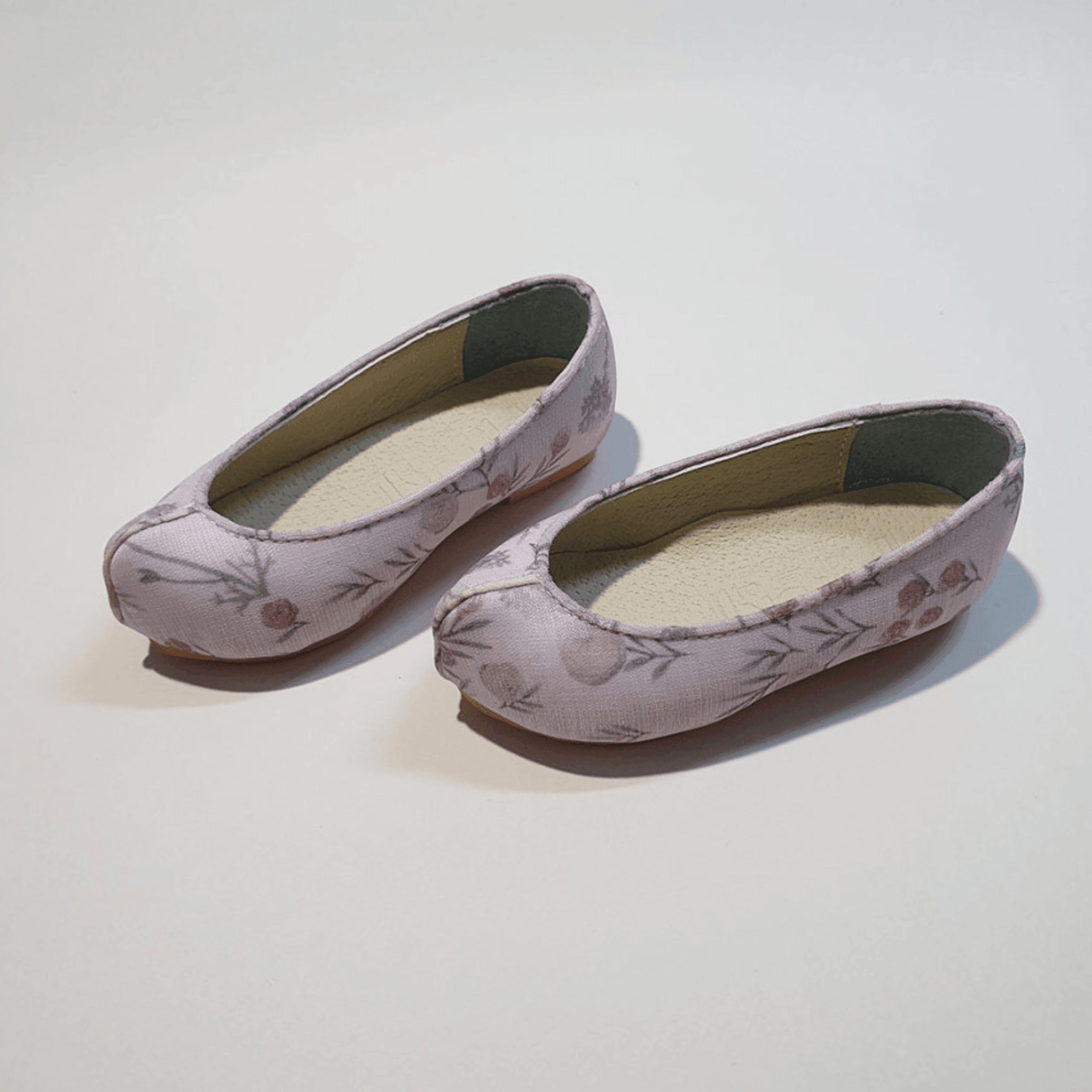 Floral Girl Hanbok Shoes (130~140mm) - Native Korean