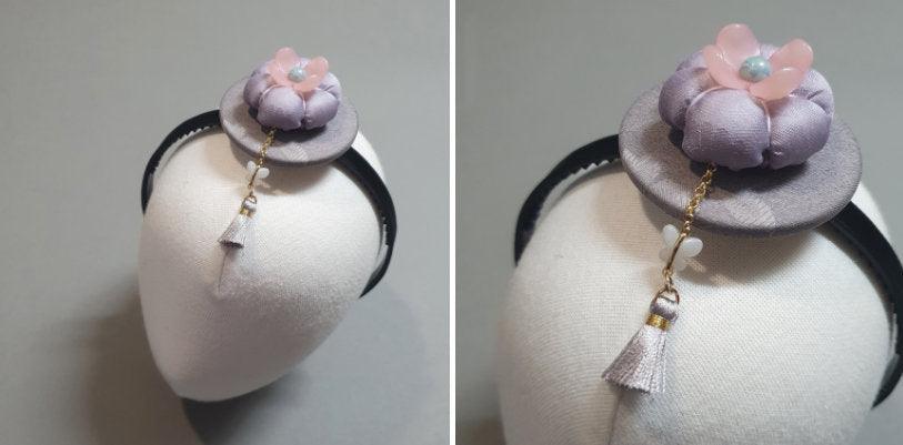 Flower Pumpkin Tassel Headband - Native Korean