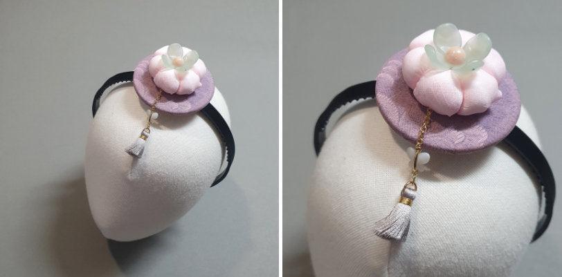 Flower Pumpkin Tassel Headband - Native Korean