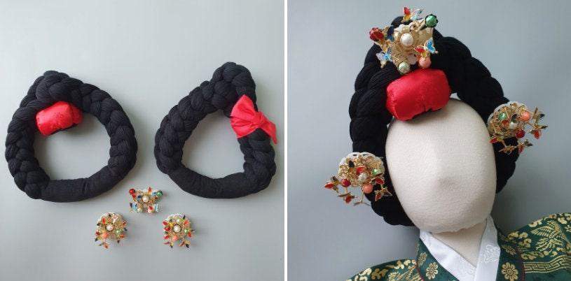 Gold Decoration Queen Style Hairband - Native Korean