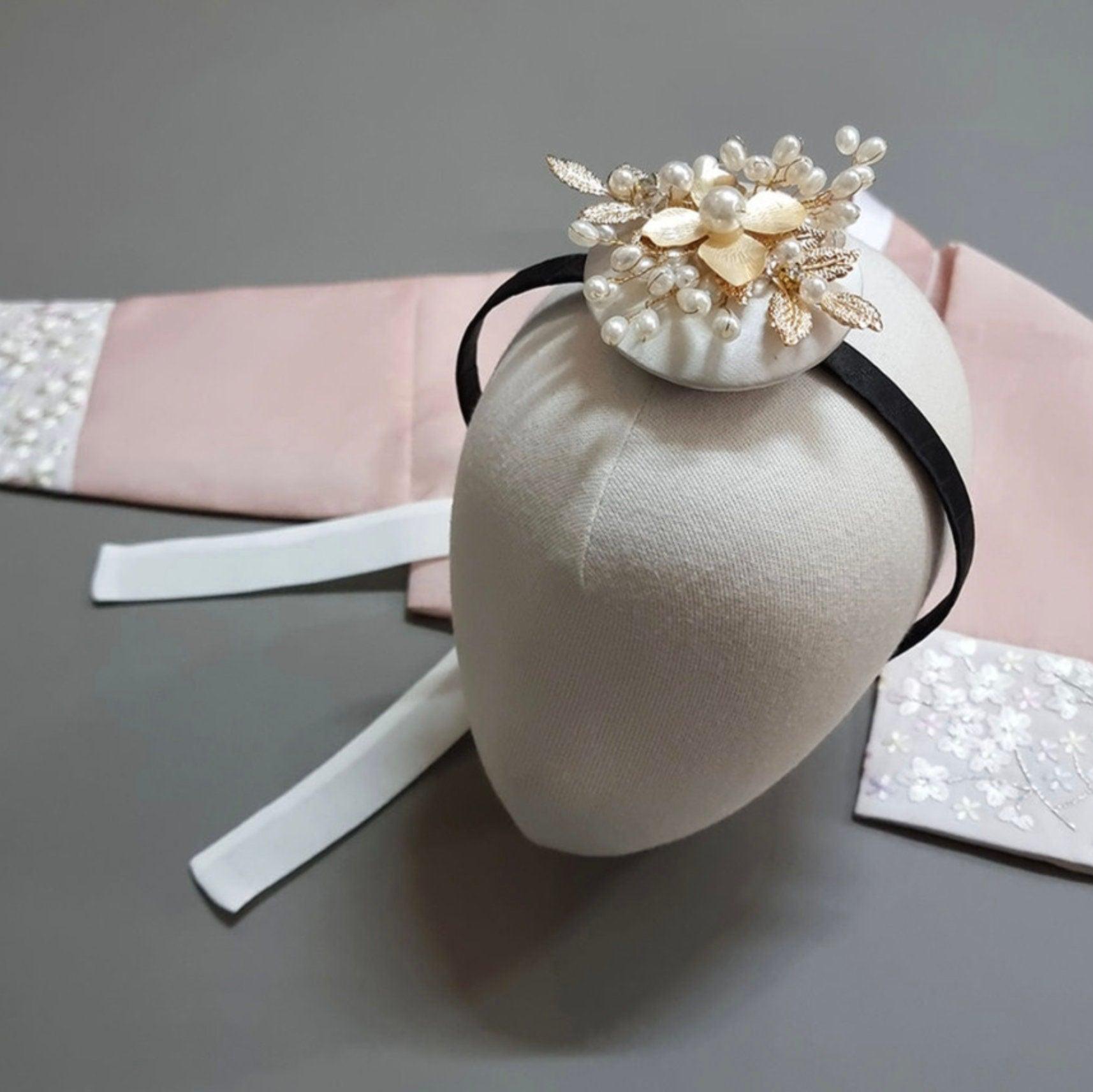 Gold Floral Headband - Native Korean
