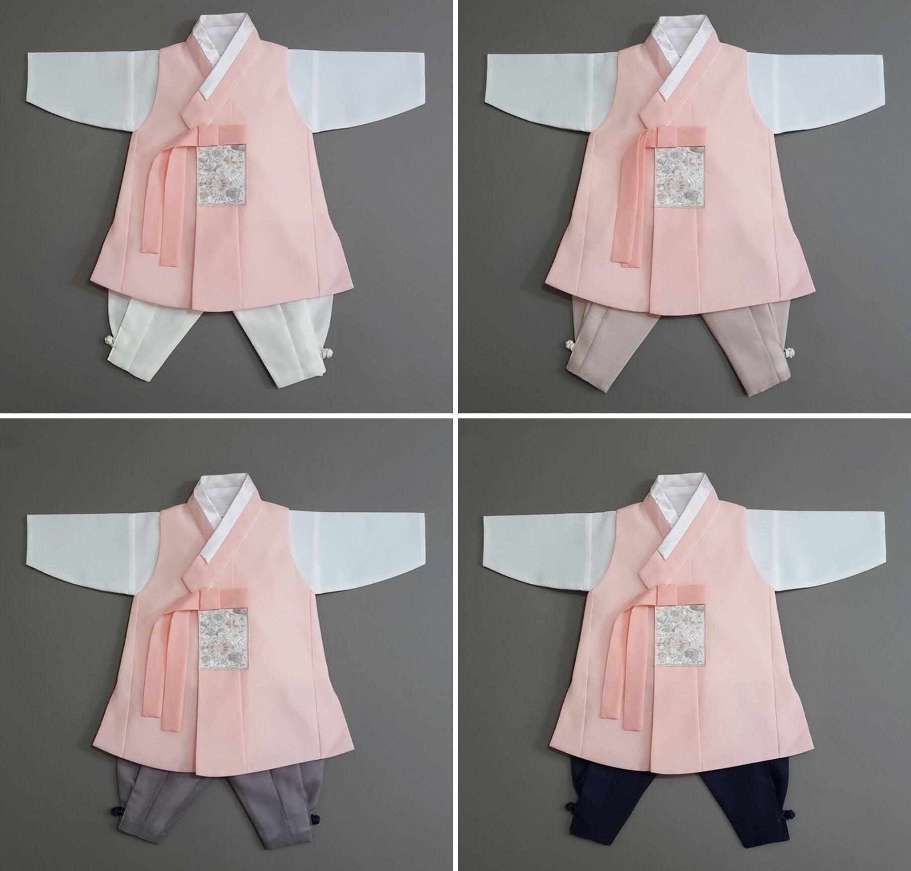 Hyunsoo Coral Solid Boy Hanbok (100D-10YR) - Native Korean