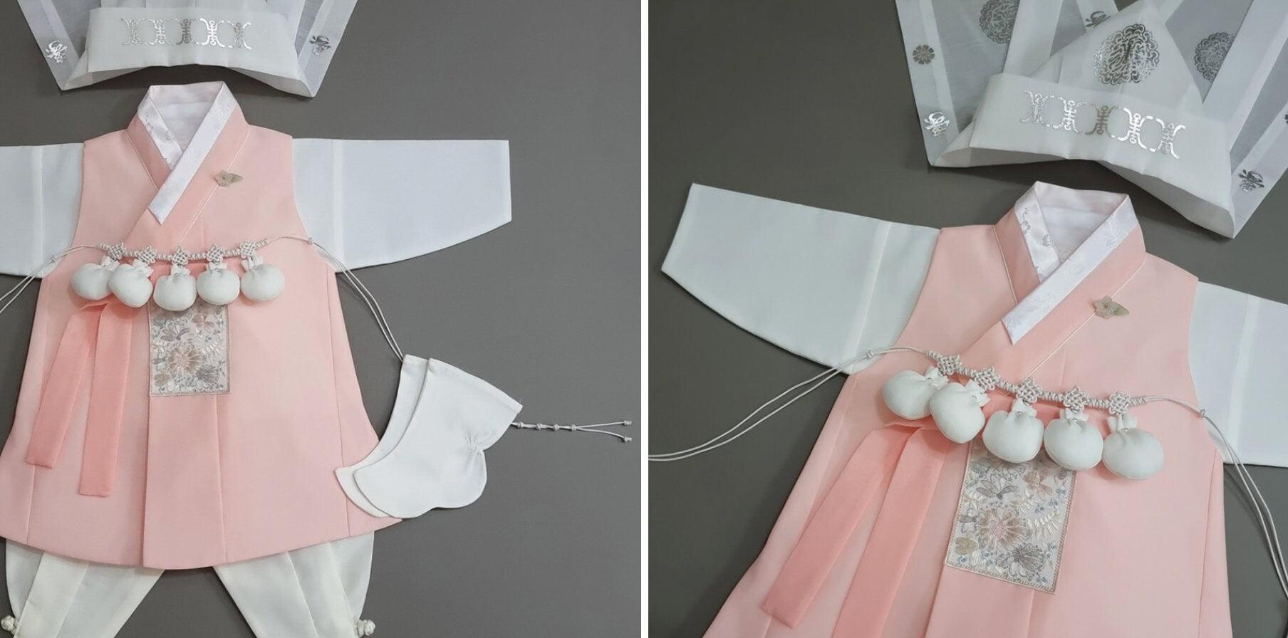 Hyunsoo Coral Solid Boy Hanbok (100D-10YR) - Native Korean