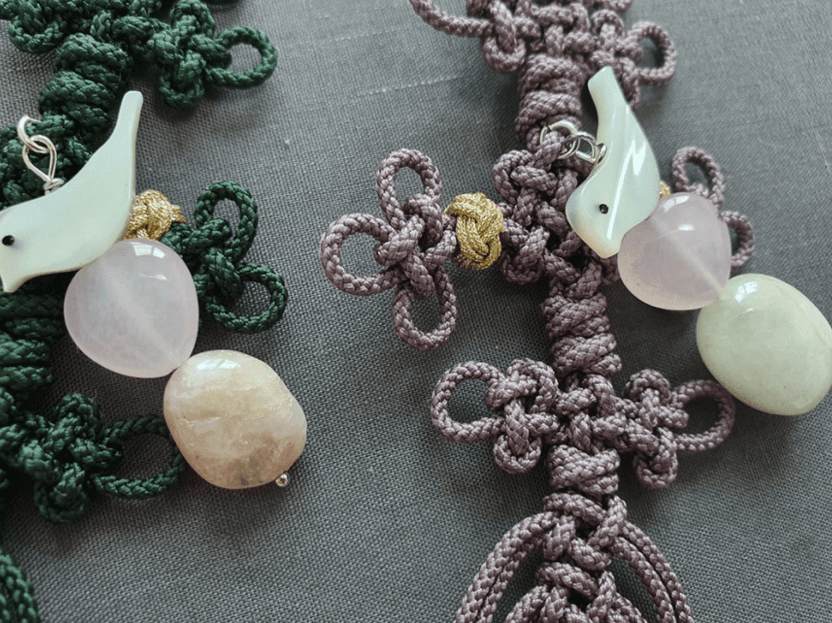 Jade Bird Knot Norigae - Native Korean