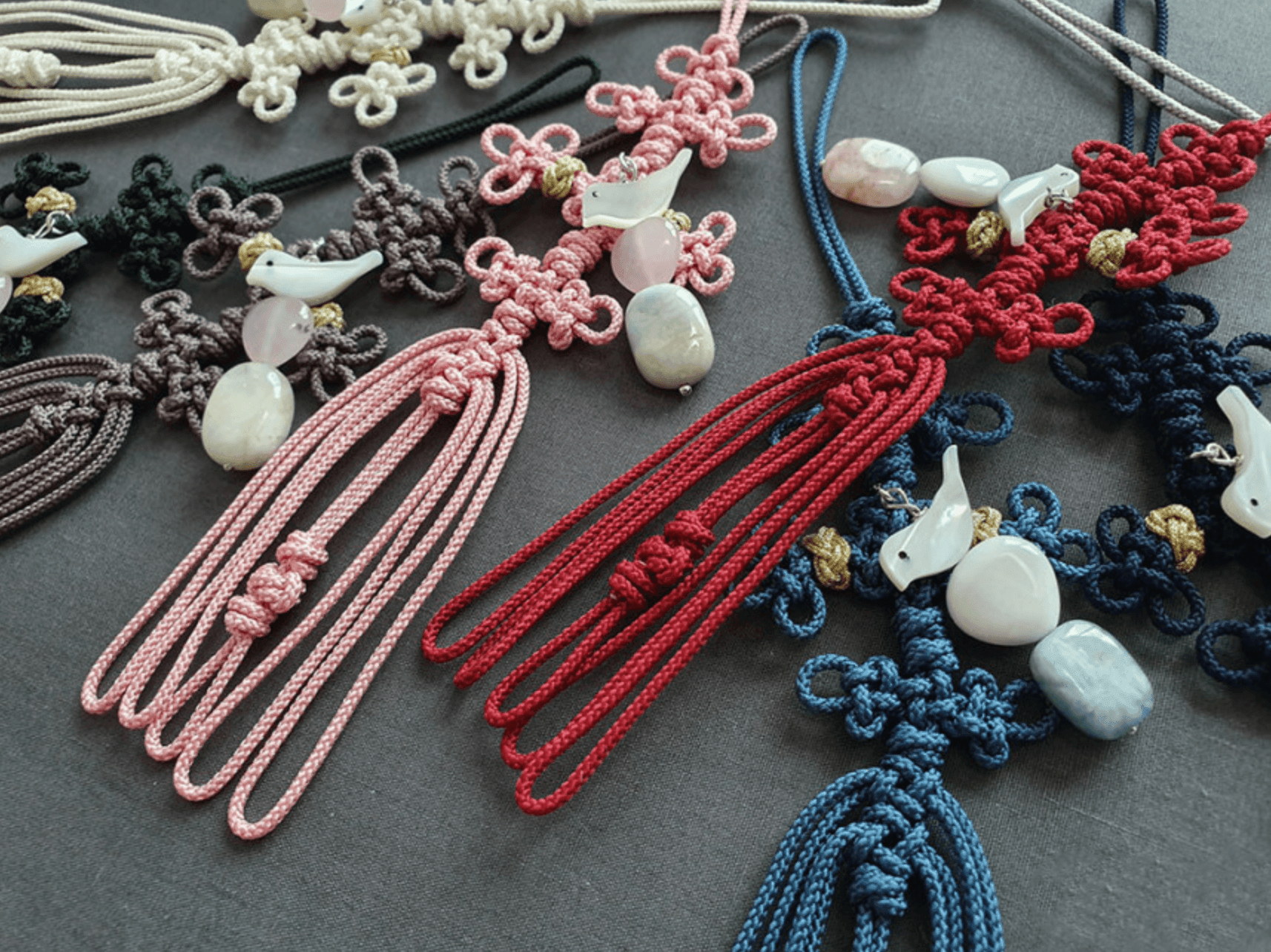 Jade Bird Knot Norigae - Native Korean
