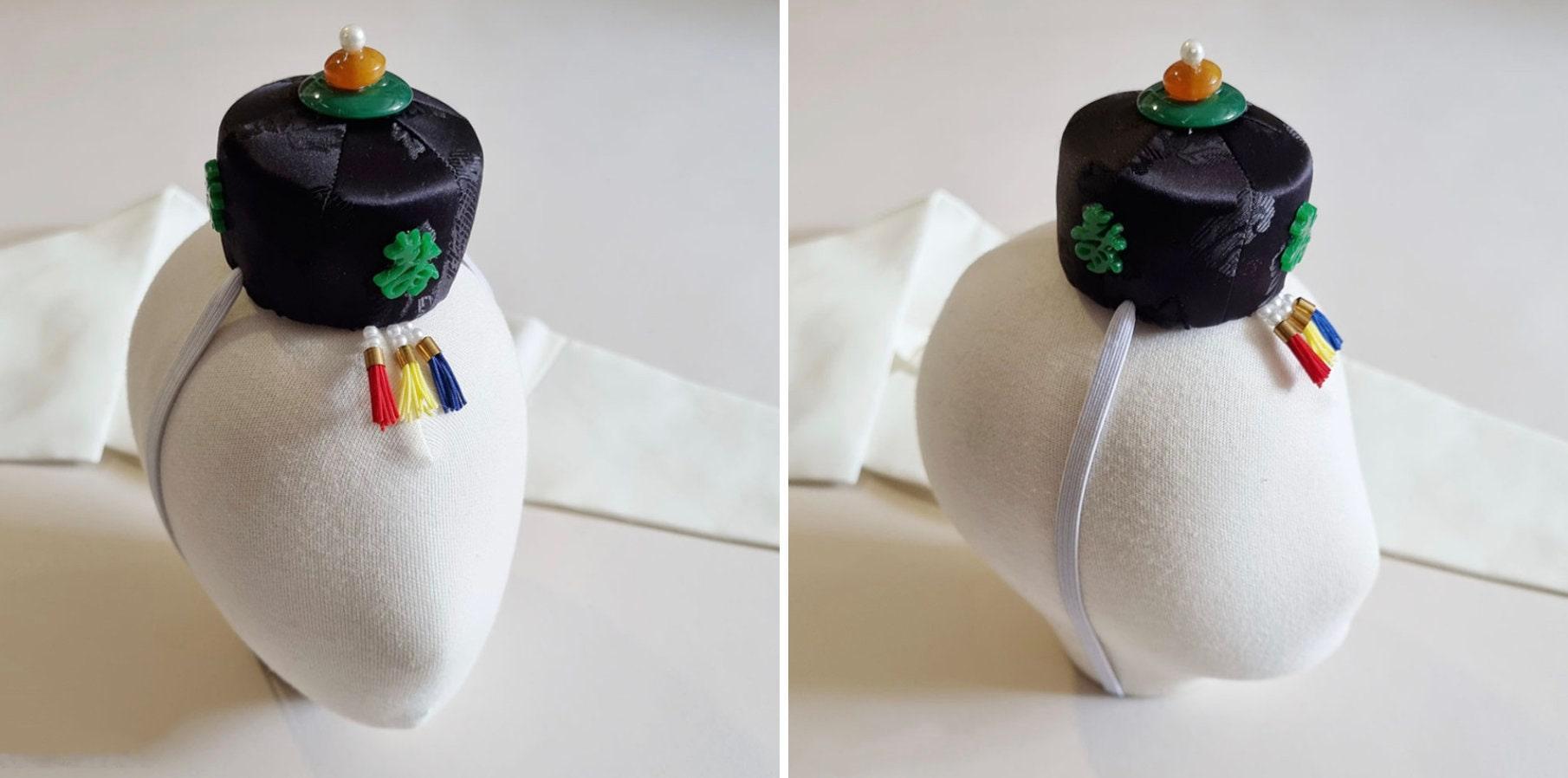 Jade Black Jokduri Korean Coronet - Native Korean