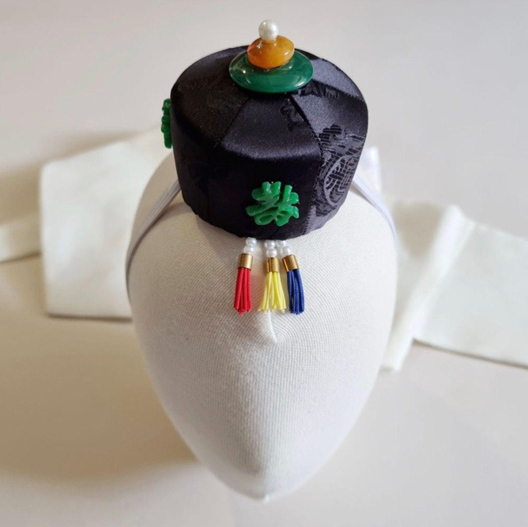 Jade Black Jokduri Korean Coronet - Native Korean