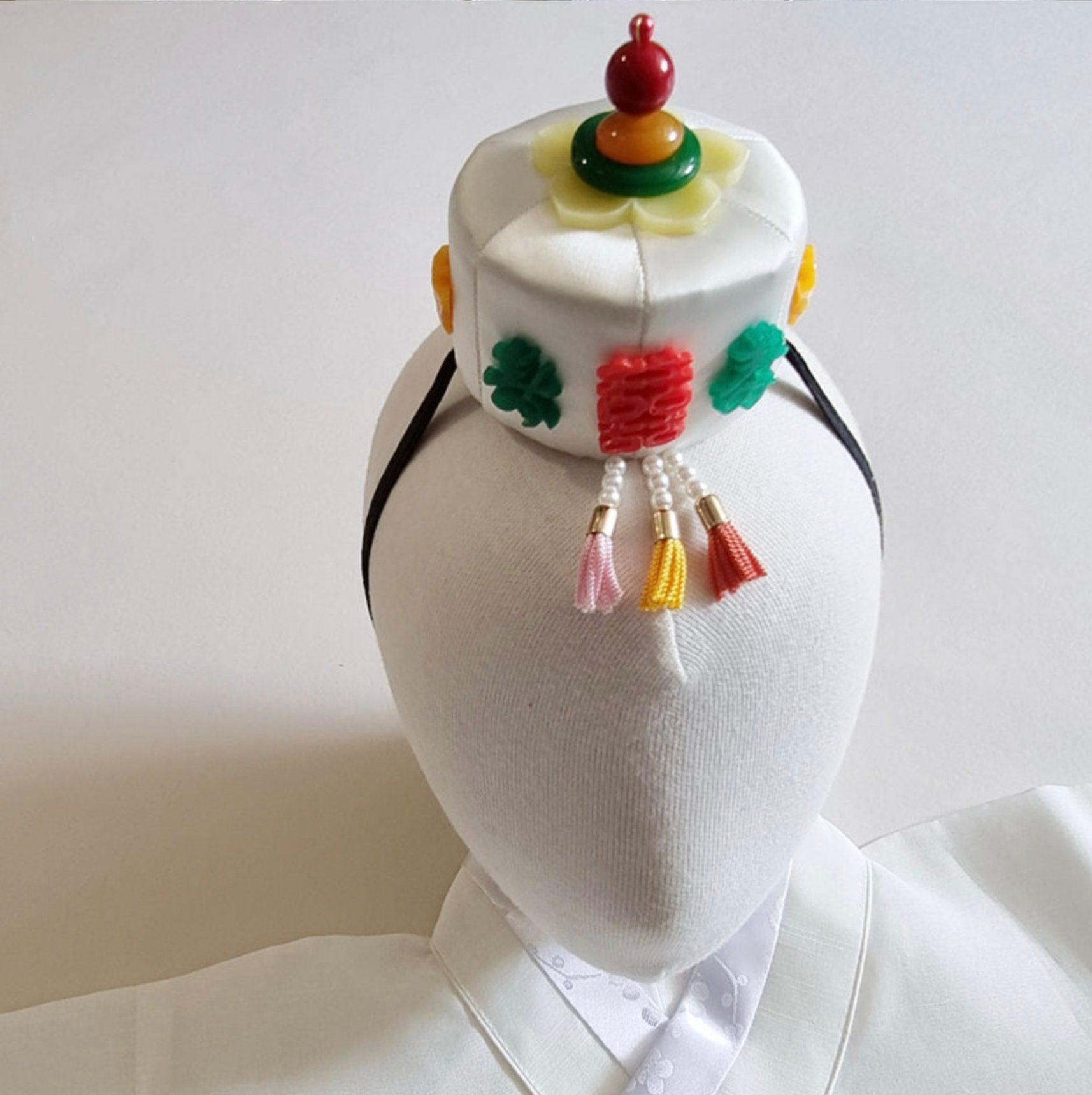 Jade White Jokduri Korean Coronet - Native Korean